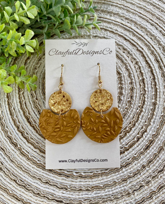 Gold And Mustard Dangles